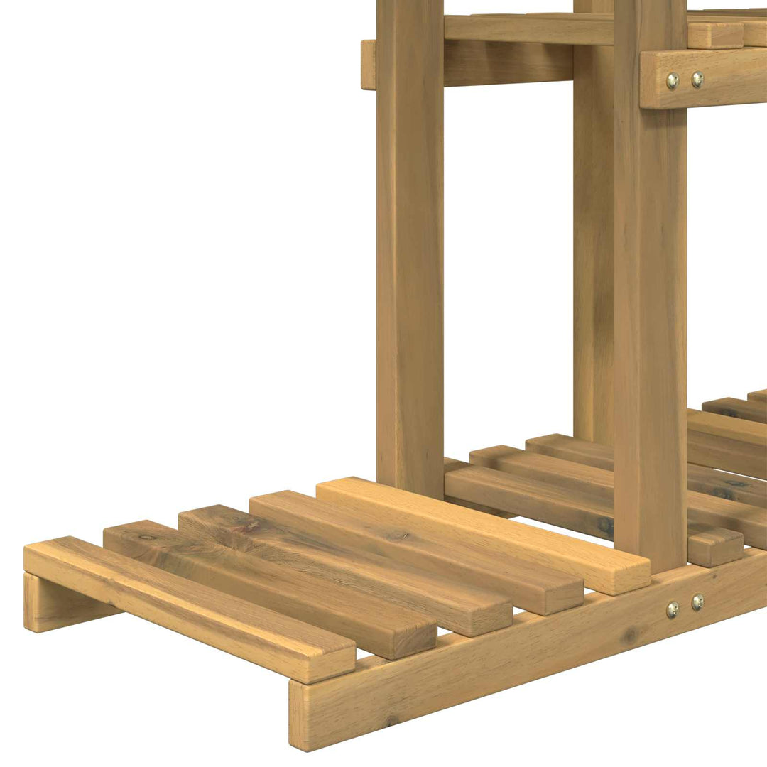 Planteholder Hvid 68 x 23,5 x 140 cm Massivt Akacietræ