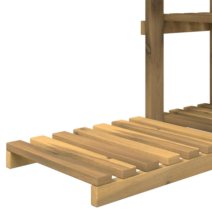 Planteholder Hvid 93 x 25 x 114,5 cm Massivt Akacietræ