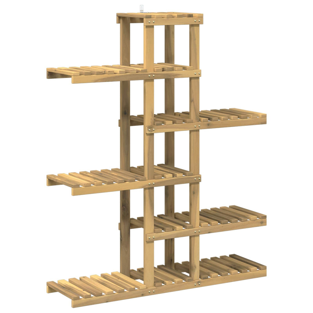 Planteholder Hvid 93 x 25 x 114,5 cm Massivt Akacietræ