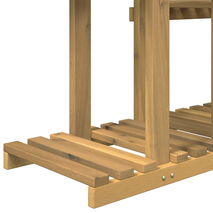 Planteholder Hvid 123 x 25 x 78,5 cm Massivt Akacietræ
