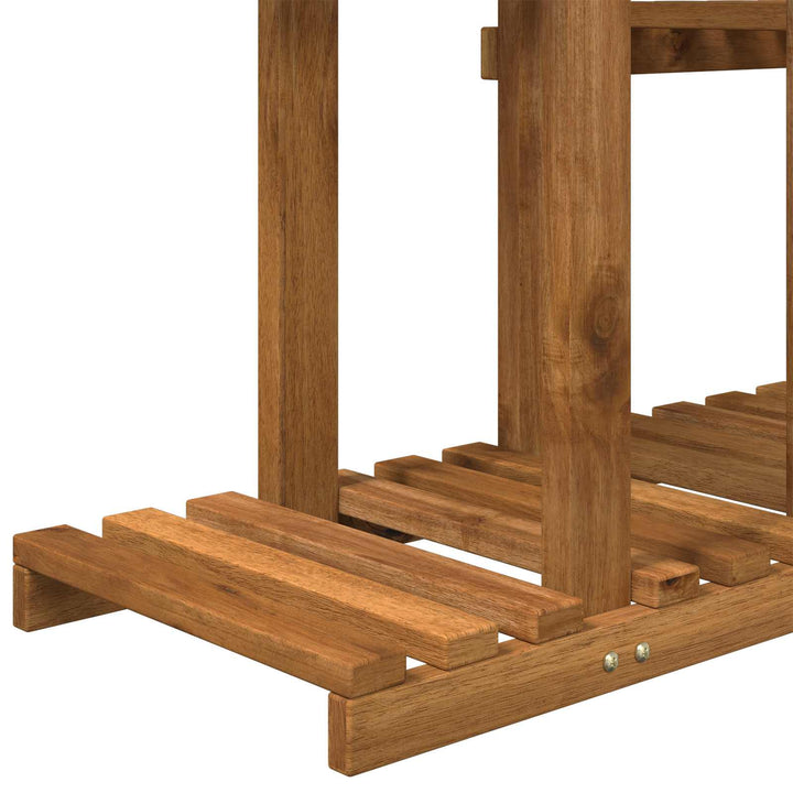Planteholder Naturfarvet 123 x 25 x 114,5 cm Massivt Akacietræ