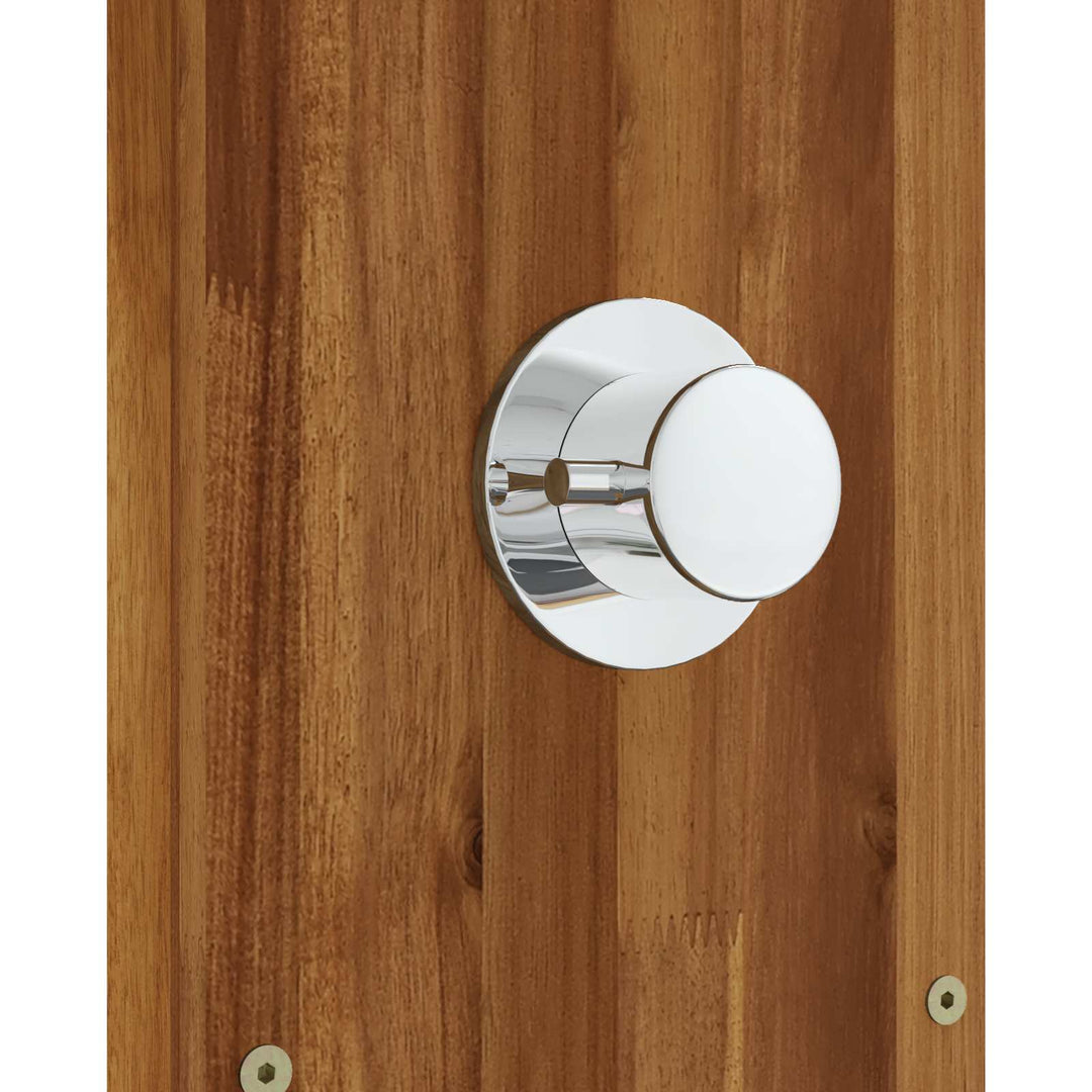 Udendørs bruser 210,5 cm Massiv akacietræ og rustfrit stål