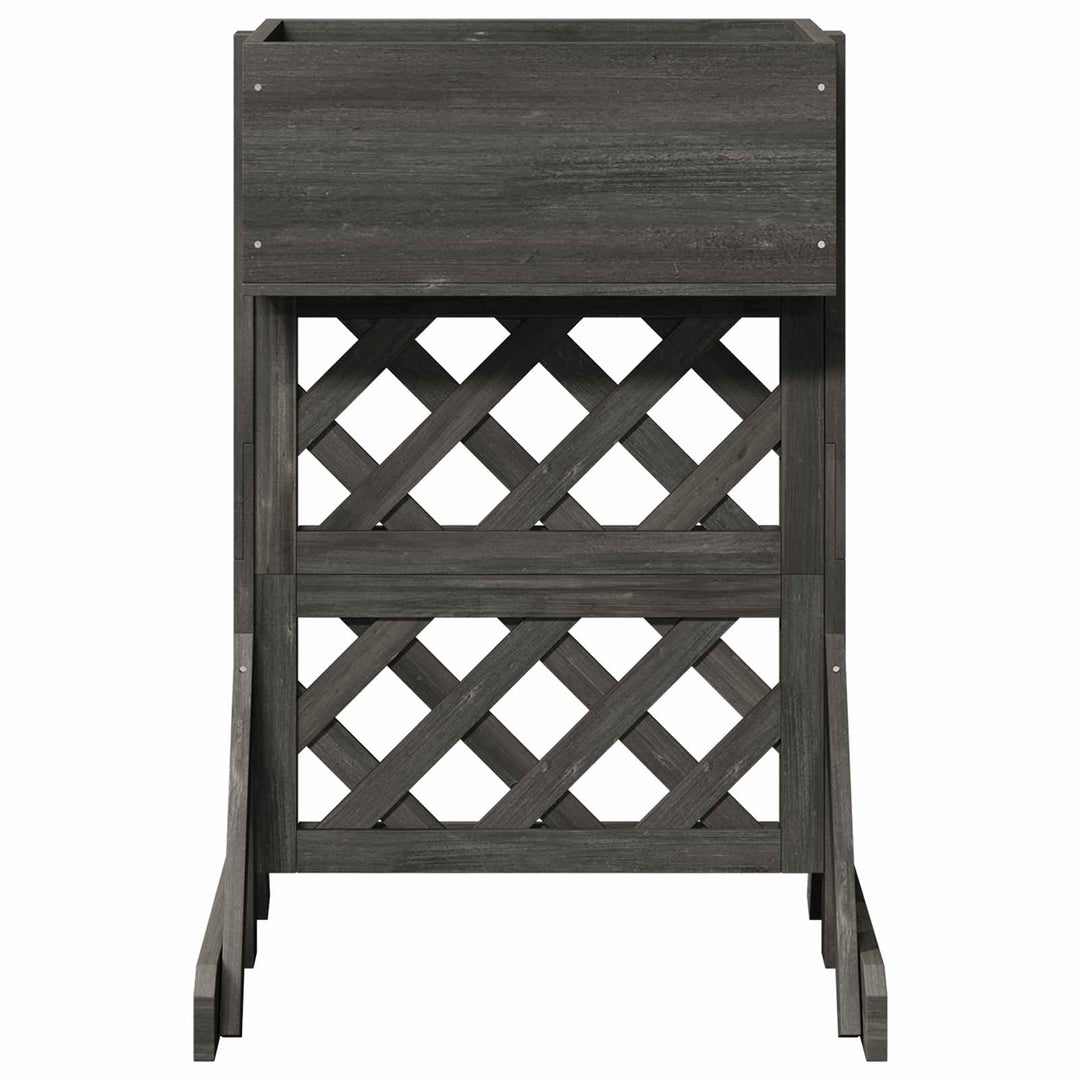 Vertikal have trellis Grå 48 x 30 x 70,5 cm Massivt Fyrretræ