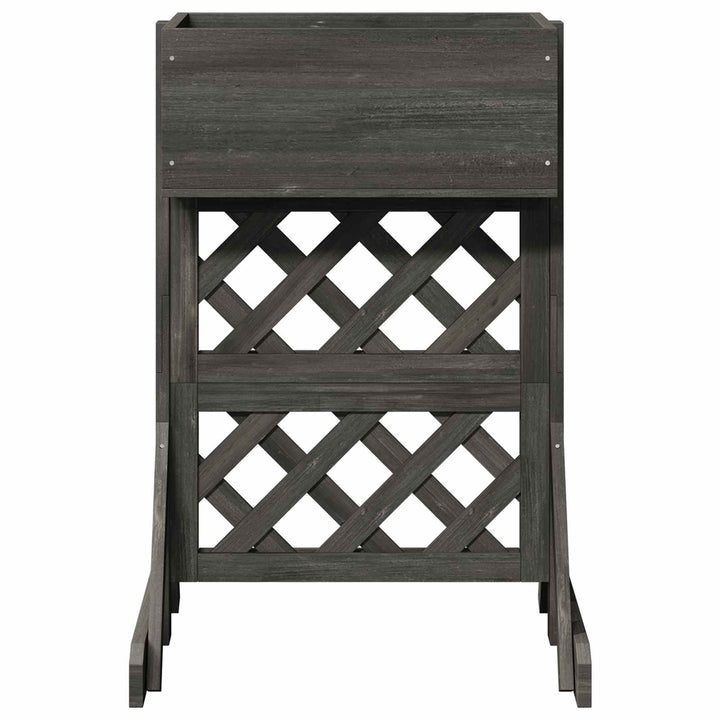 Vertikal have trellis Grå 48 x 30 x 70,5 cm Massivt Fyrretræ