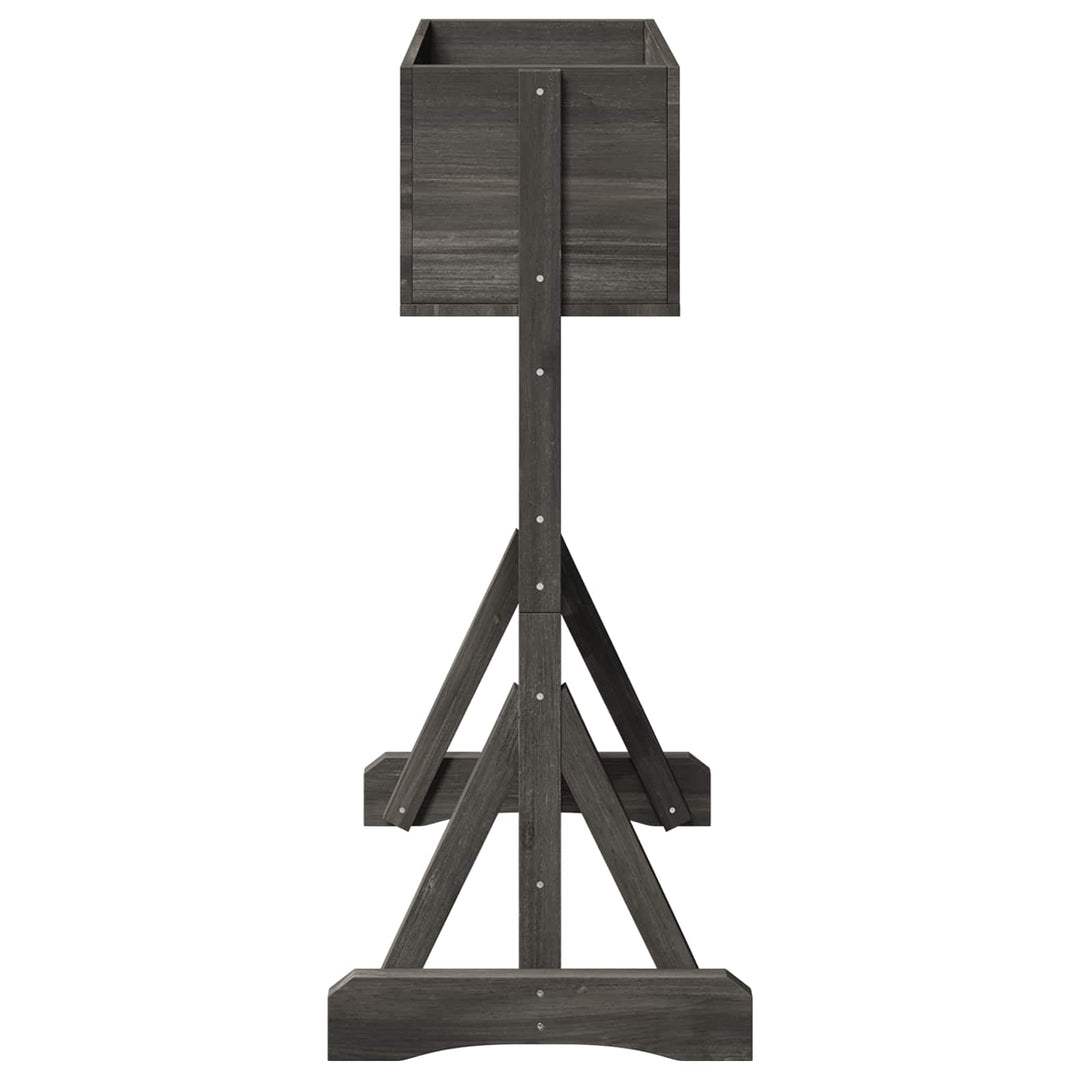 Vertikal have trellis Grå 48 x 30 x 70,5 cm Massivt Fyrretræ