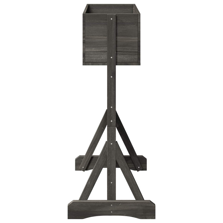 Vertikal have trellis Grå 48 x 30 x 70,5 cm Massivt Fyrretræ