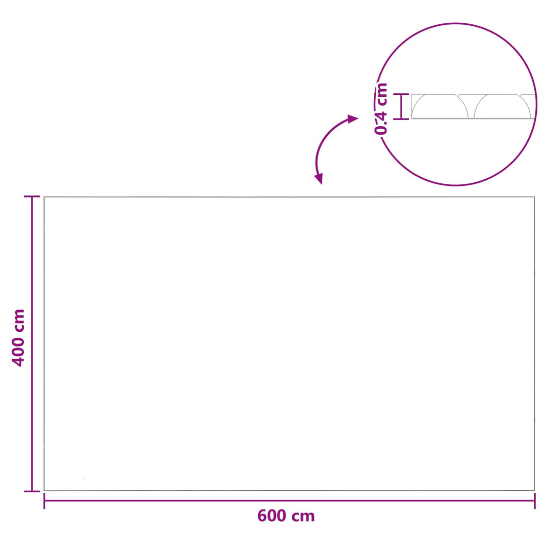 Solar Pool Cover Ekstra Tung 600 x 400 cm, 400 μm Firkantet PE