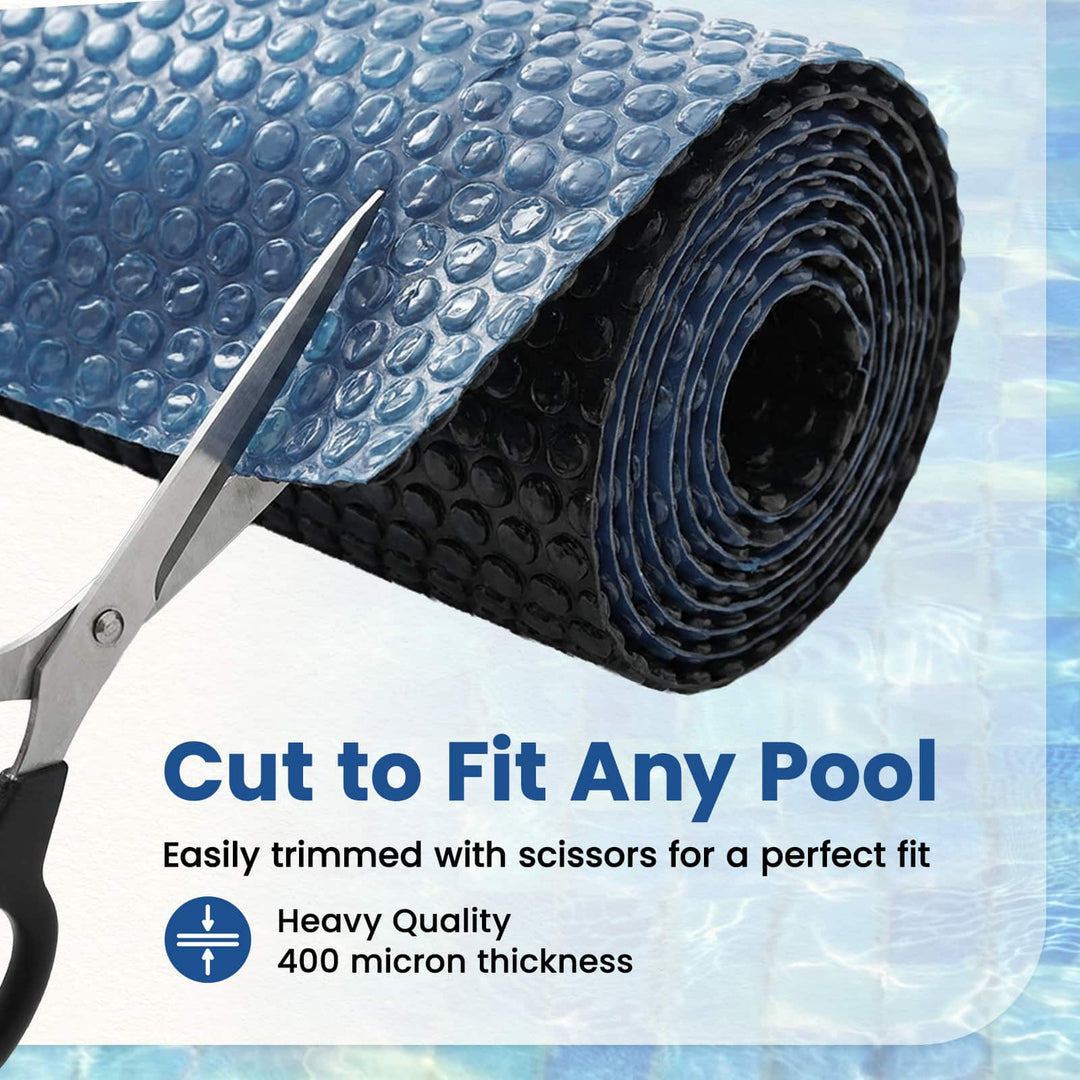 Solar Pool Cover Ekstra Tung 400 x 200 cm, 400 μm Firkantet PE