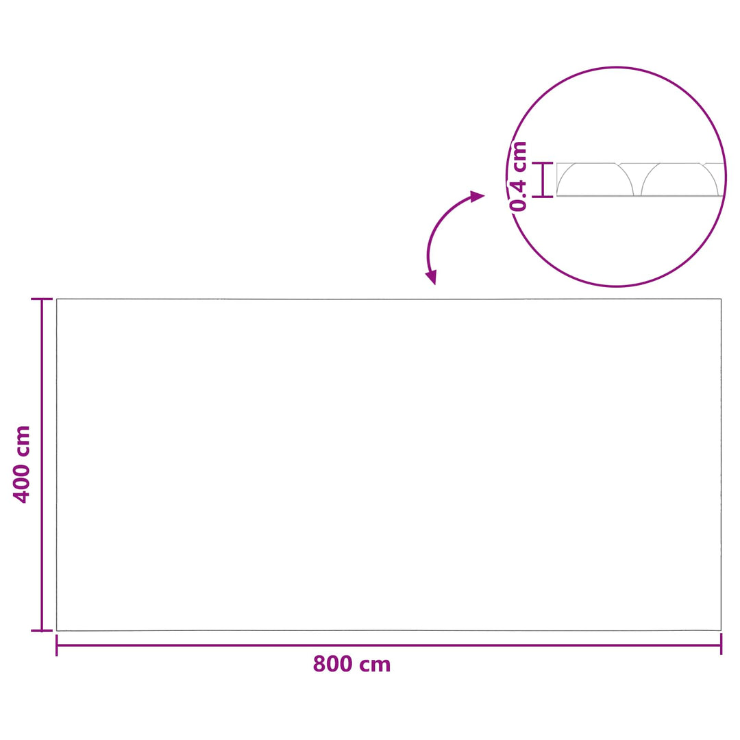 Solar Pool Cover Ekstra Tung 800 x 400 cm, 400 μm Firkantet PE