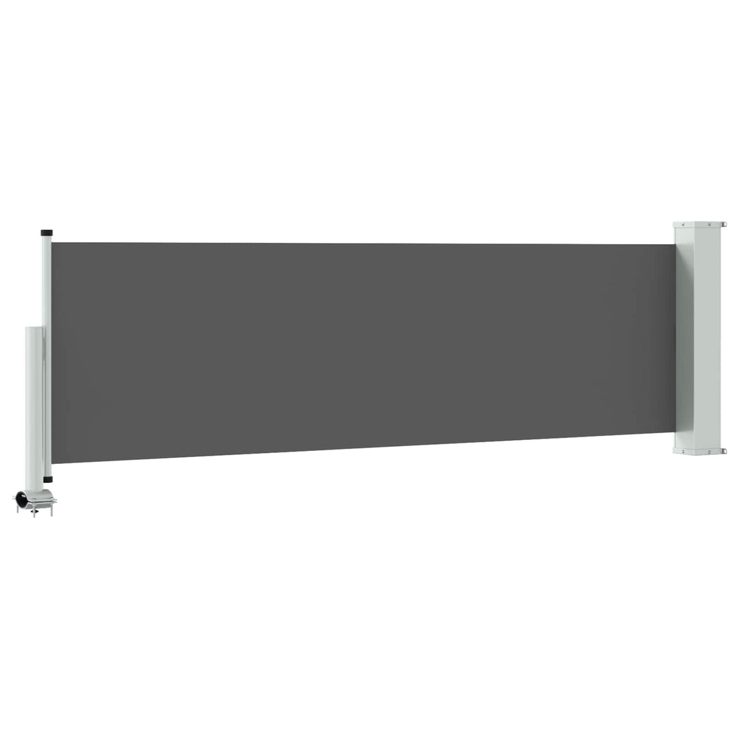 Side Markise 100 x 300 cm 100% polyester jern stål Rektangulær