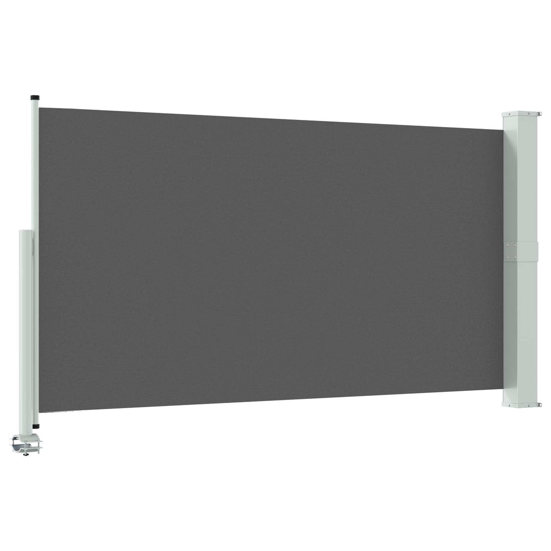 Side Markise 117 x 300 cm 100% polyester jern stål Rektangulær