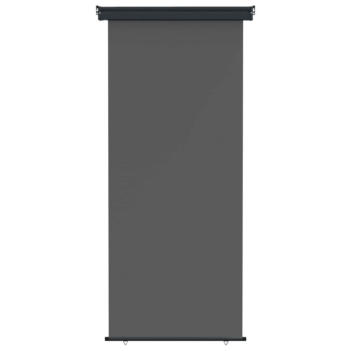 Balkon Sideskærm 80 x 250 cm 100% polyester jern stål Antracit