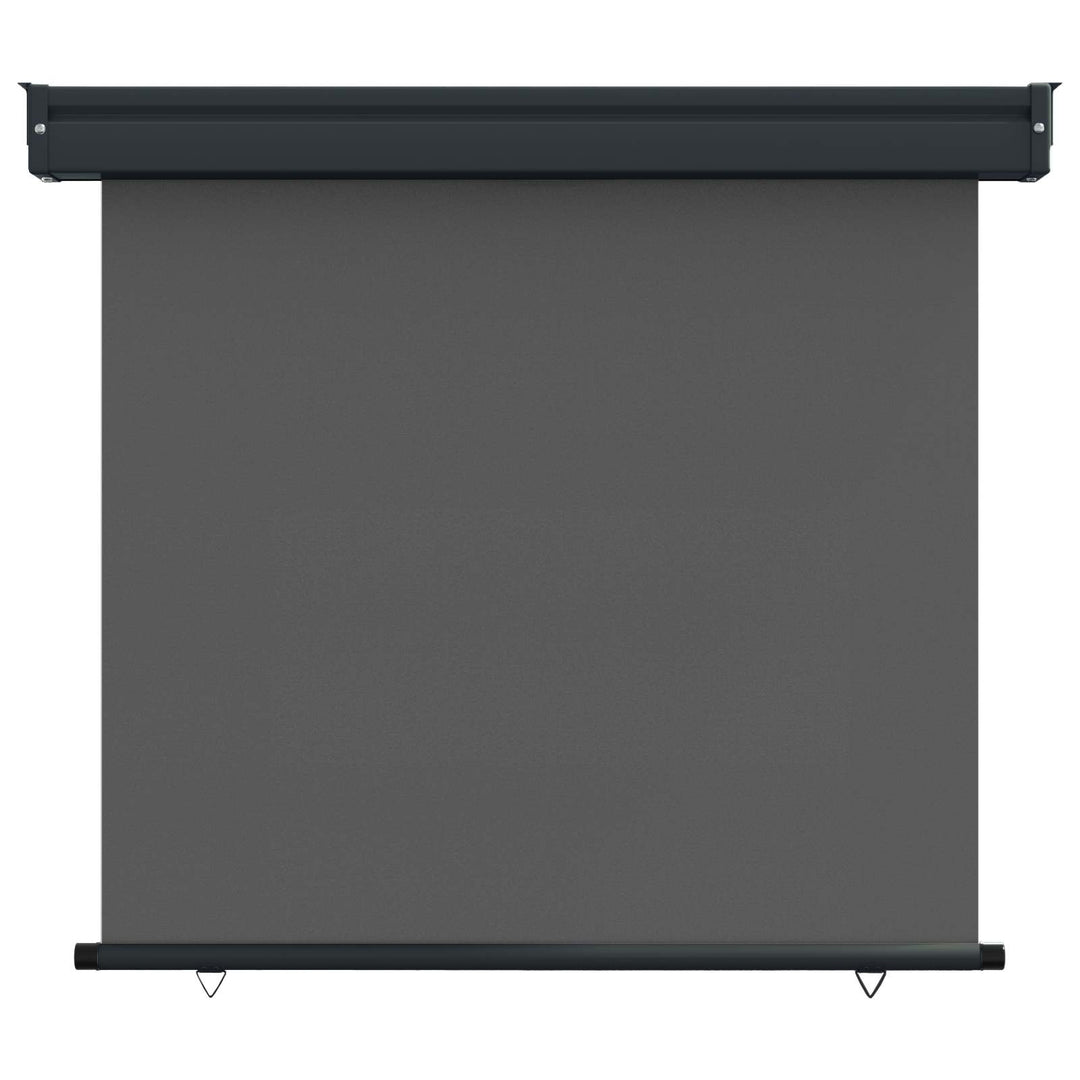 Balkon Sideskærm 100 x 250 cm 100% polyester jern stål Antracit