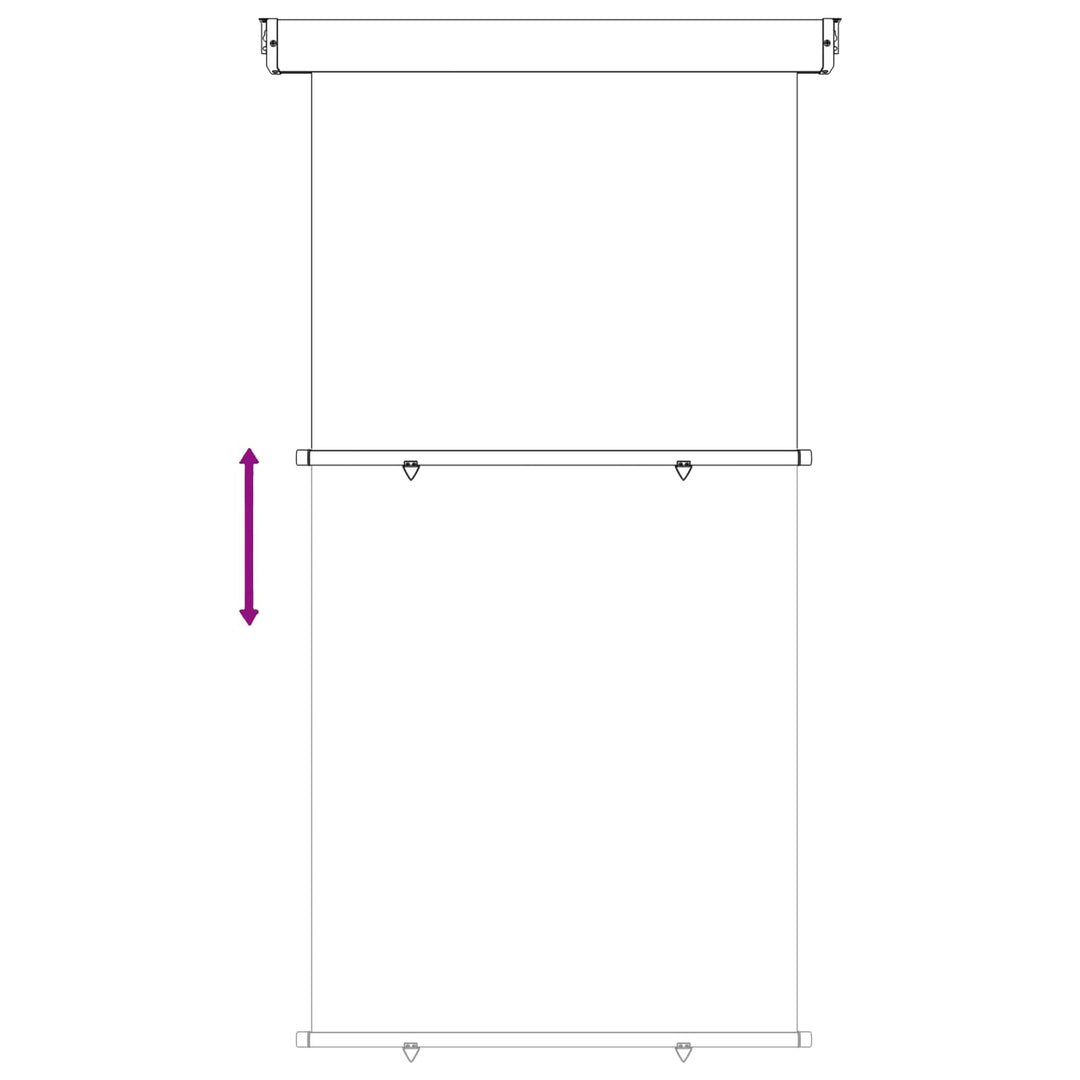 Balkon Sideskærm 117 x 250 cm 100% polyester jern stål Antracit
