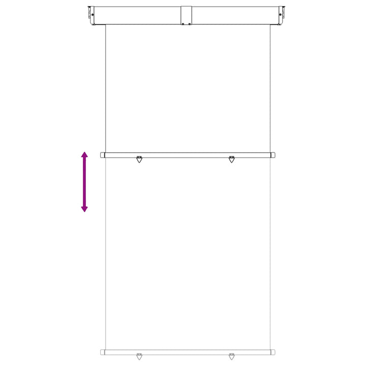Balkon Sideskærm 140 x 250 cm 100% polyester jern stål Antracit