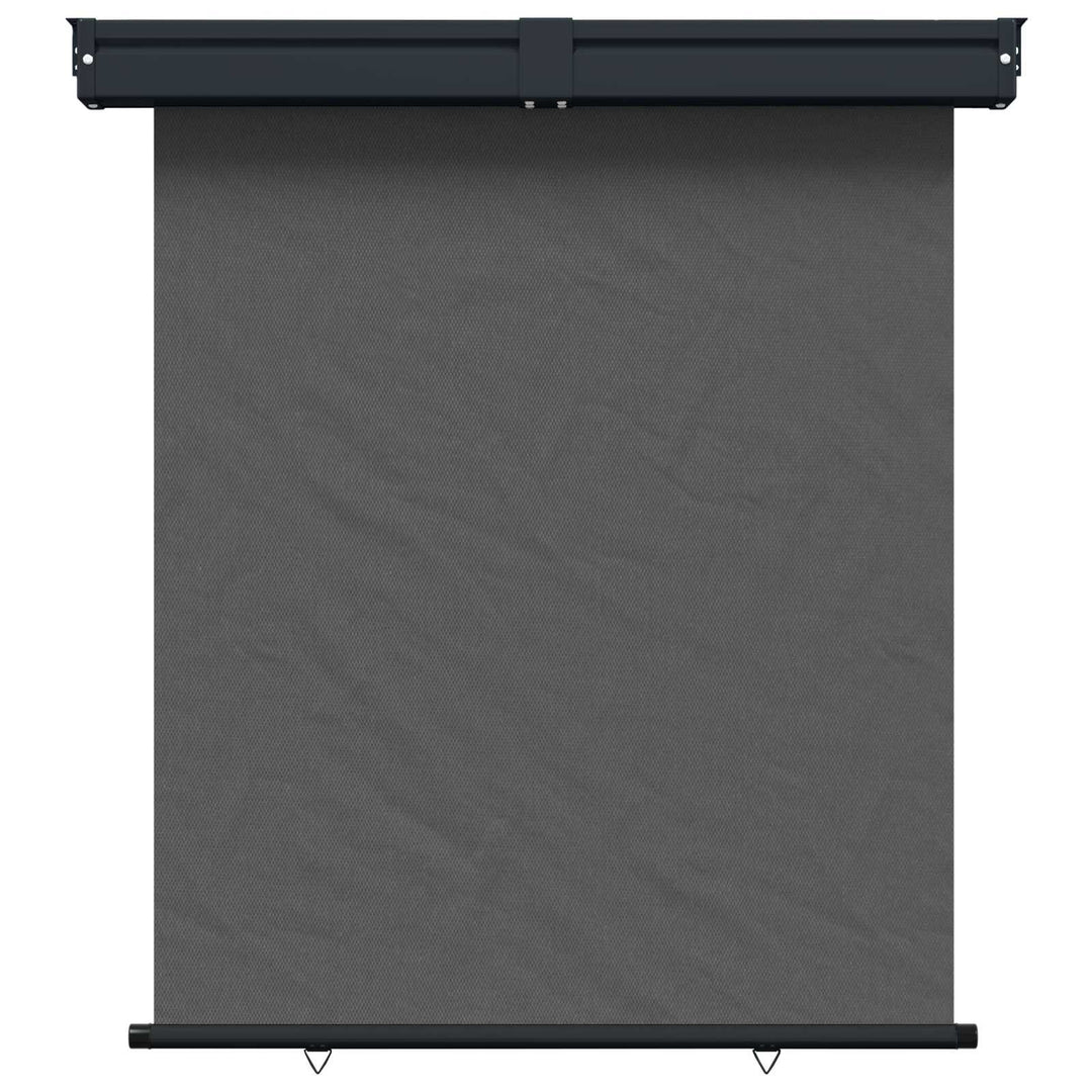 Balkon Sideskærm 160 x 250 cm 100% polyester jern stål Antracit