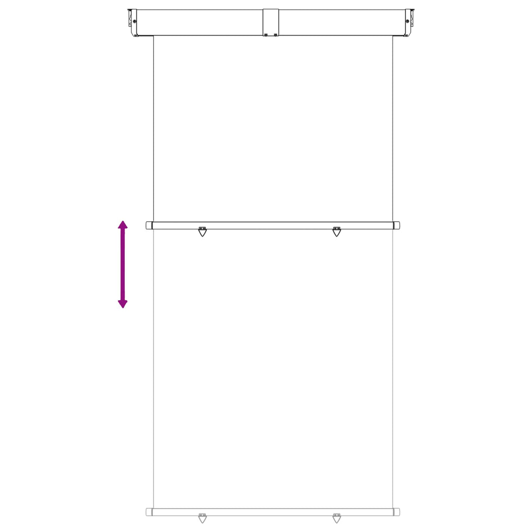 Balkon Sideskærm 160 x 250 cm 100% polyester jern stål Antracit
