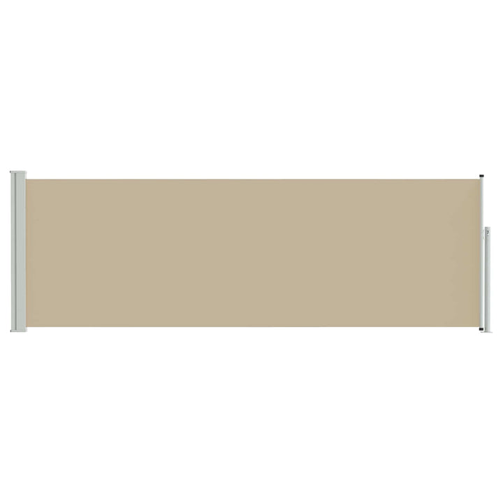 Udtrækkeligt side-markise Beige 300 x 100 cm Polyester