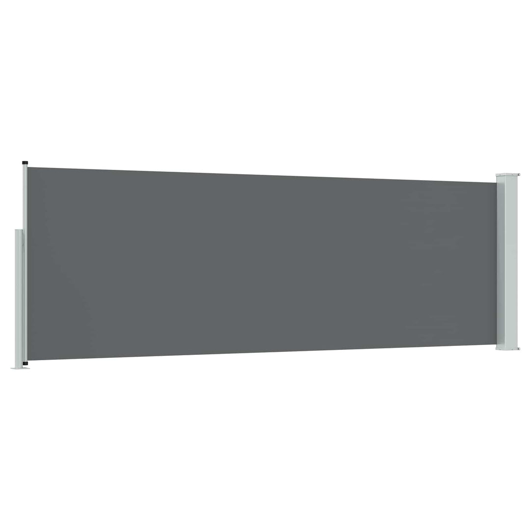 Udtrækkeligt side-markise Antracit 300 x 100 cm Polyester