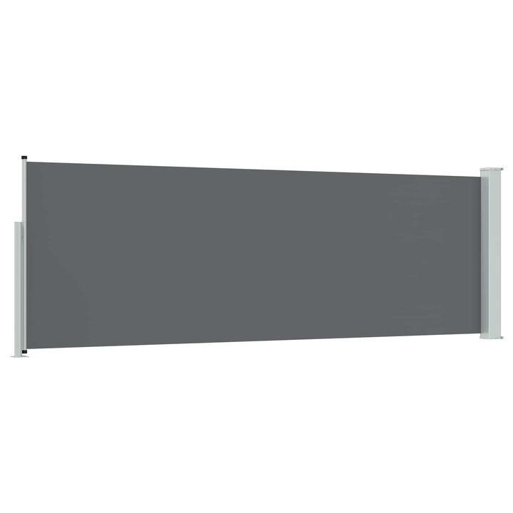 Udtrækkeligt side-markise Antracit 300 x 100 cm Polyester