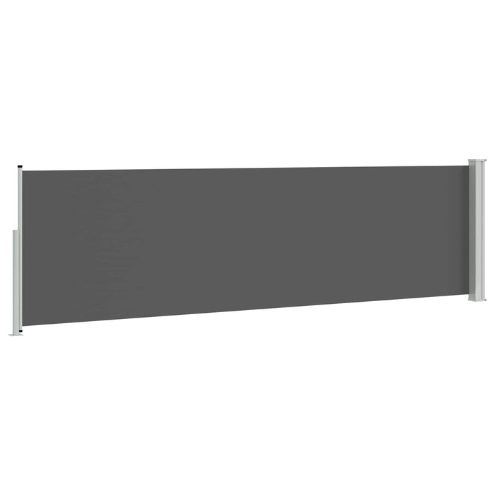 Udtrækkeligt side-markise 117 x 500 cm Polyester Rektangulær