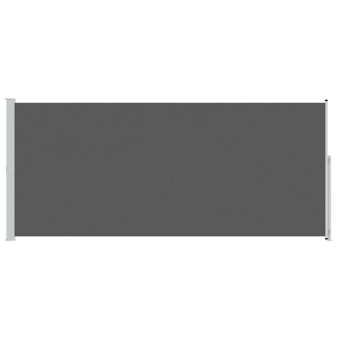 Udtrækkeligt side-markise Antracit 600 x 220 cm Polyester