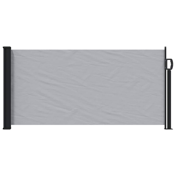 Udtrækkeligt side-markise Grå 500 x 100 cm Polyester