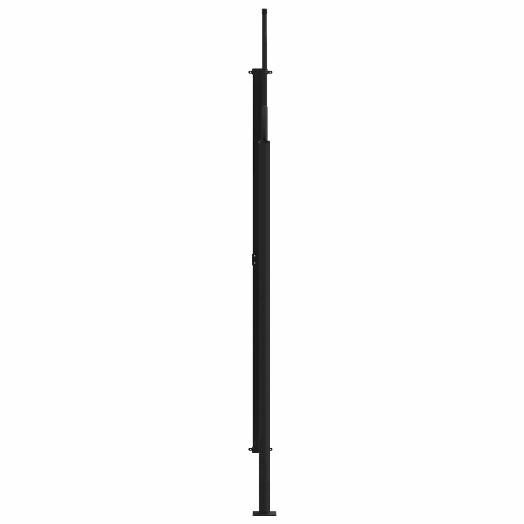 Udtrækkeligt side-markise Grå 500 x 180 cm Polyester
