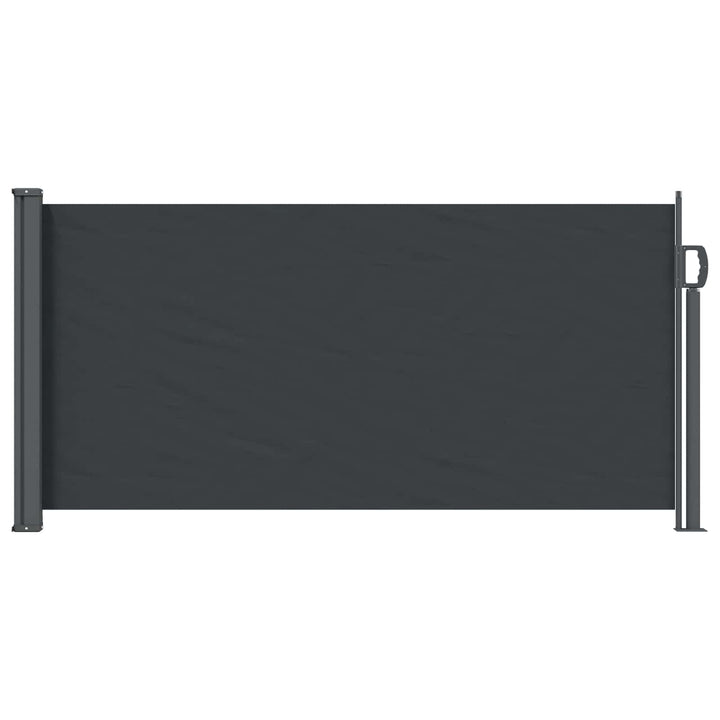 Udtrækkeligt side-markise Sort 300 x 100 cm Polyester