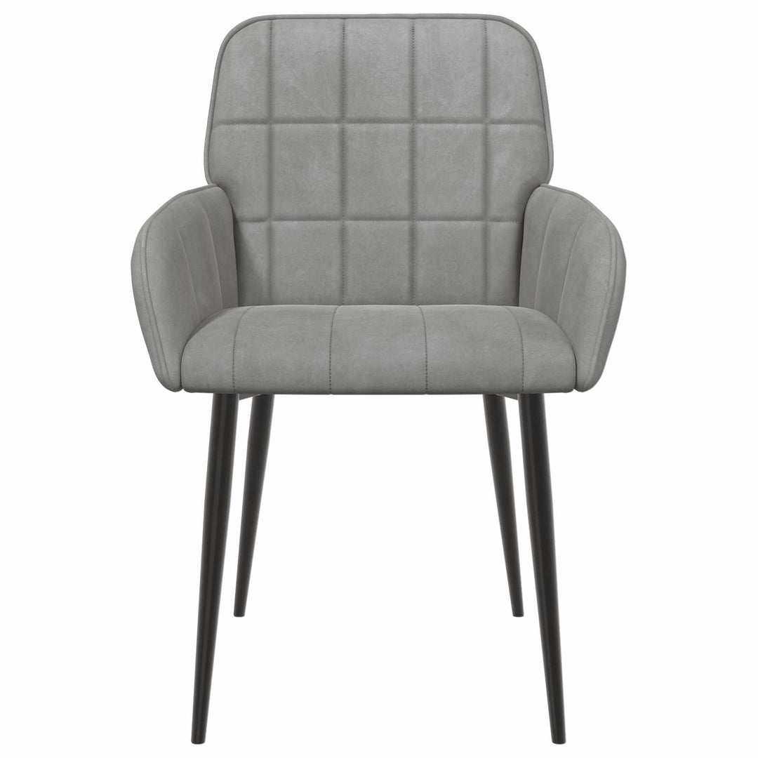 Spisestole 4 pcs Fløjl Lysegrå 57 x 50 x 85 cm