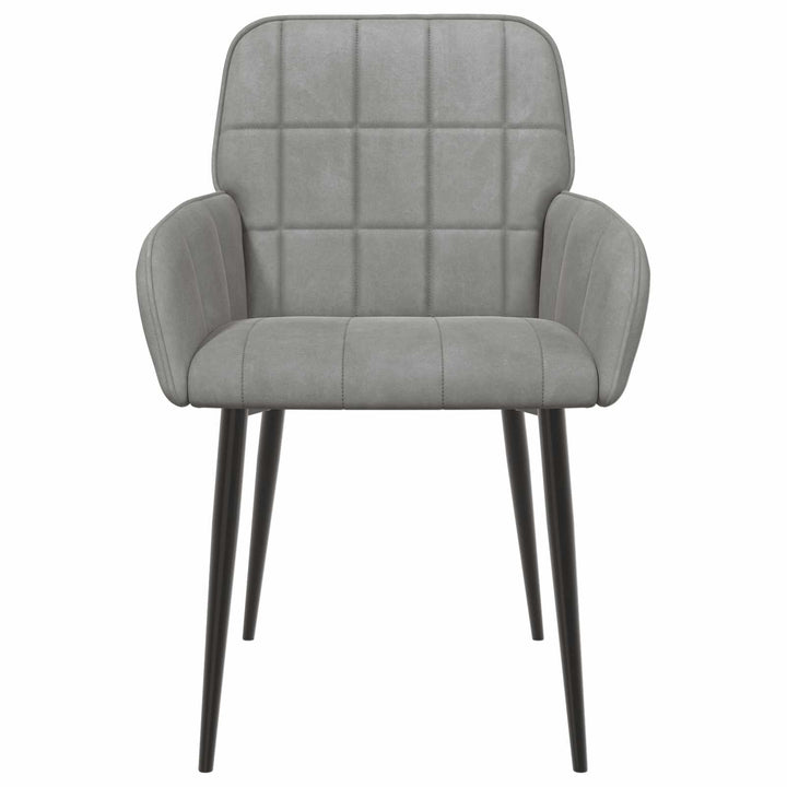 Spisestole 4 pcs Fløjl Lysegrå 57 x 50 x 85 cm