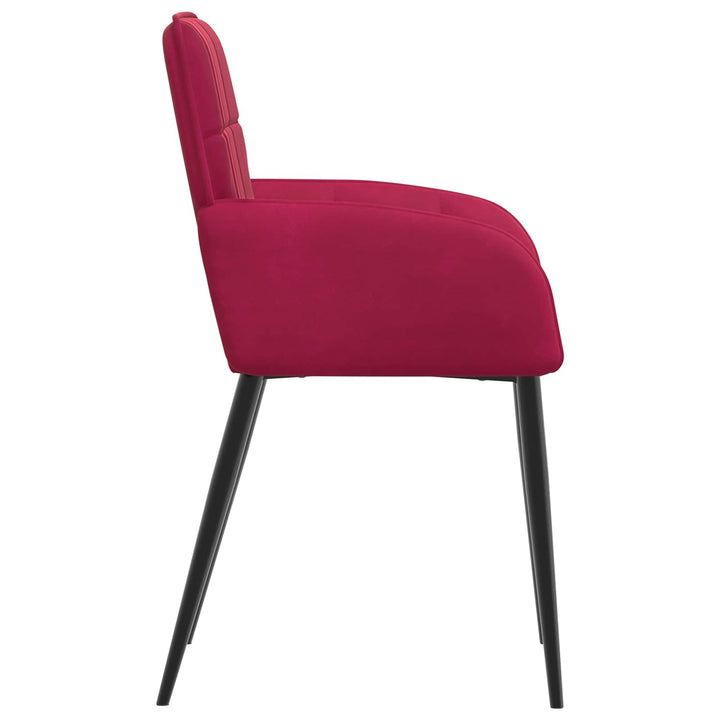 Spisestole 4 pcs Fløjl Vinrød 57 x 50 x 85 cm