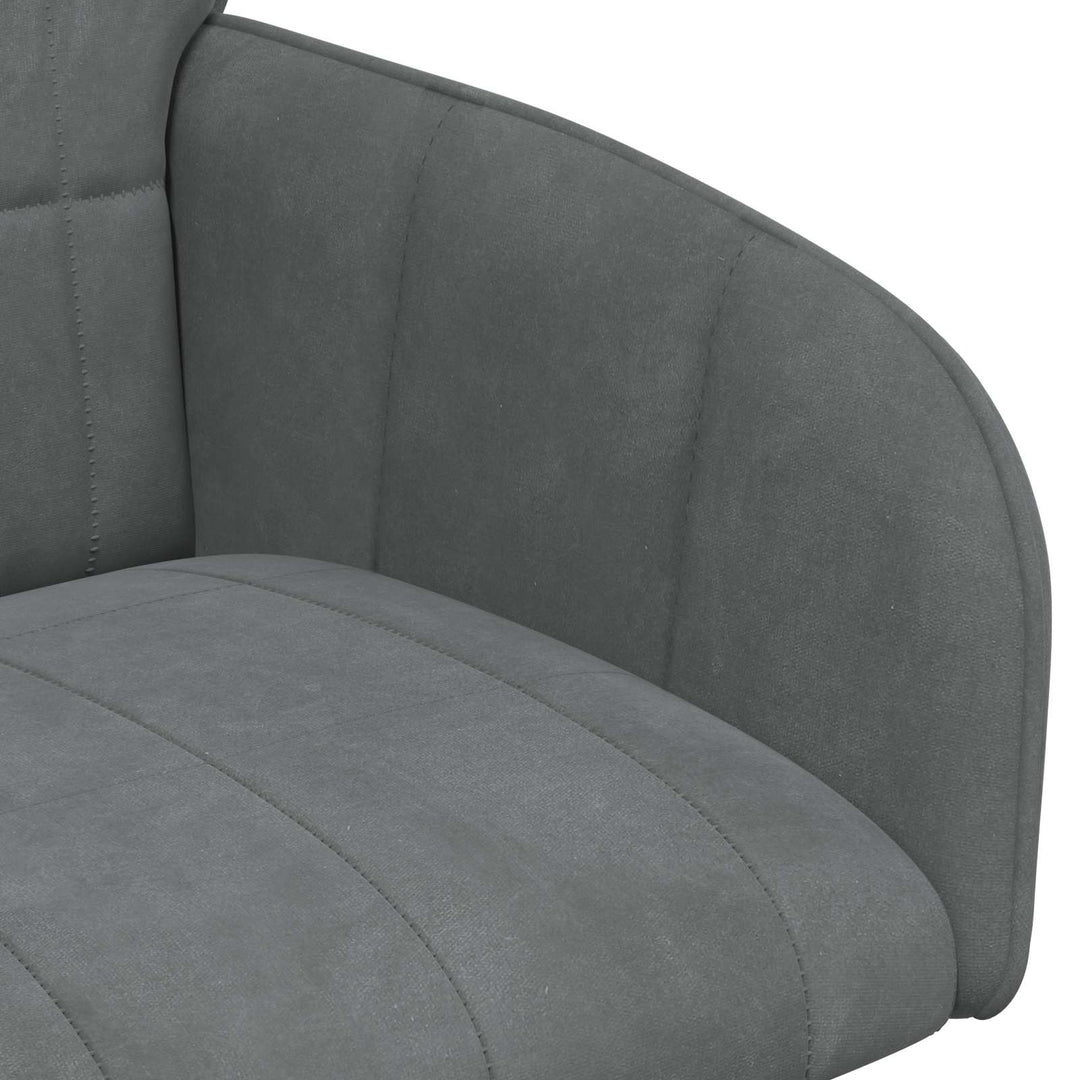 Spisestole 6 pcs Fløjl Mørkegrå 57 x 50 x 85 cm