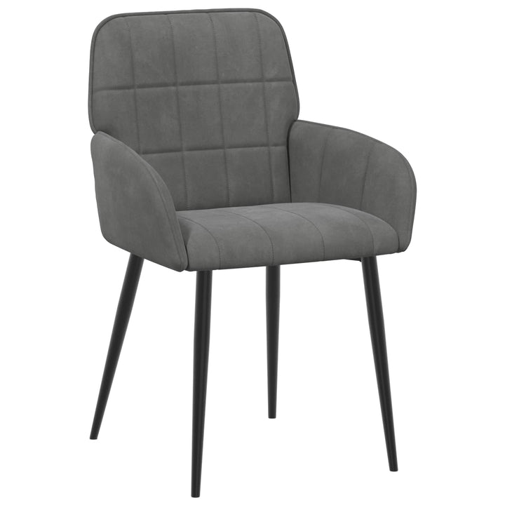 Spisestole 6 pcs Fløjl Mørkegrå 57 x 50 x 85 cm