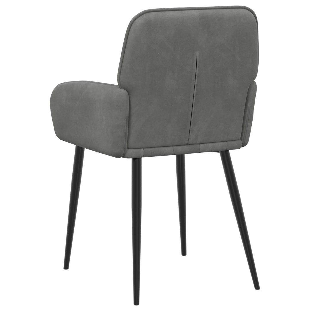 Spisestole 6 pcs Fløjl Mørkegrå 57 x 50 x 85 cm