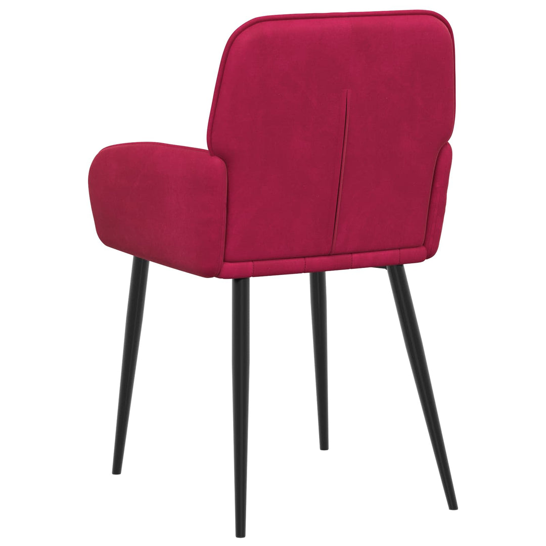 Spisestole 6 pcs Fløjl Vinrød 57 x 50 x 85 cm