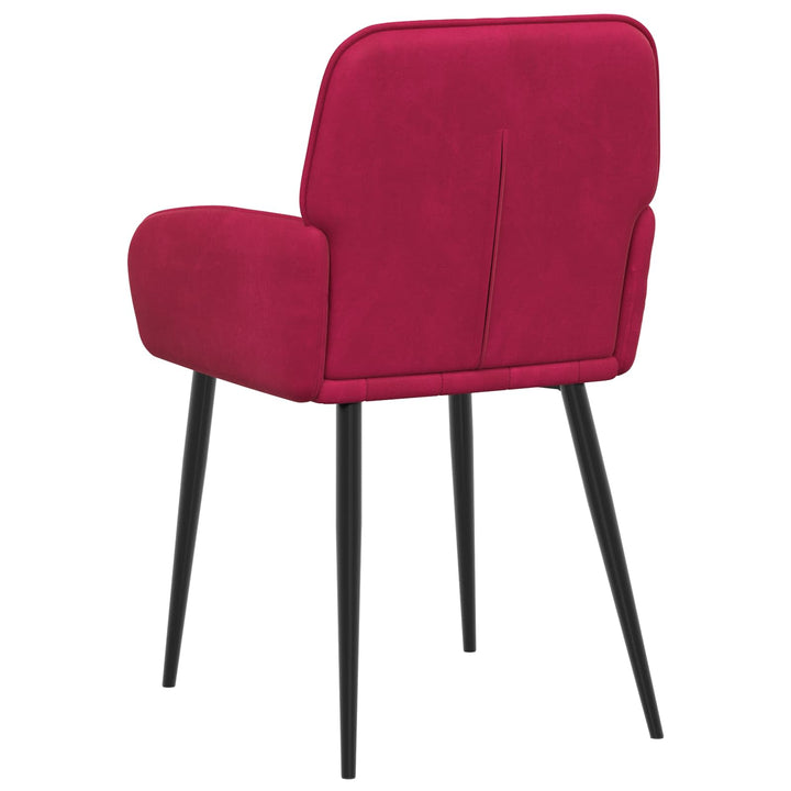 Spisestole 6 pcs Fløjl Vinrød 57 x 50 x 85 cm