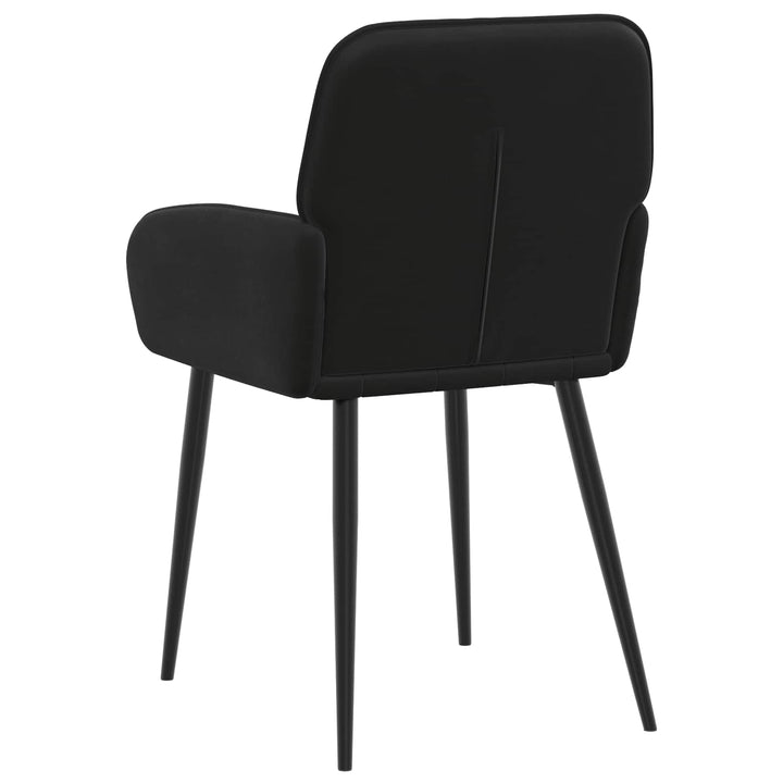 Spisestole 6 pcs Fløjl Sort 57 x 50 x 85 cm