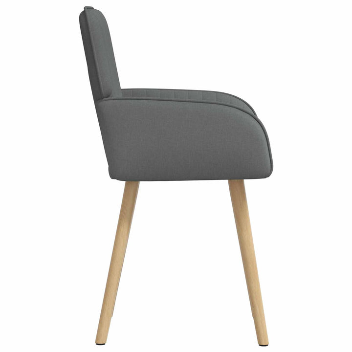 Spisestole 4 stk. Stof Mørkegrå 56,5 x 50 x 87,5 cm