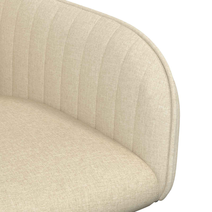 Spisestole 4 stk. Stof Cremefarvet 56,5 x 50 x 87,5 cm