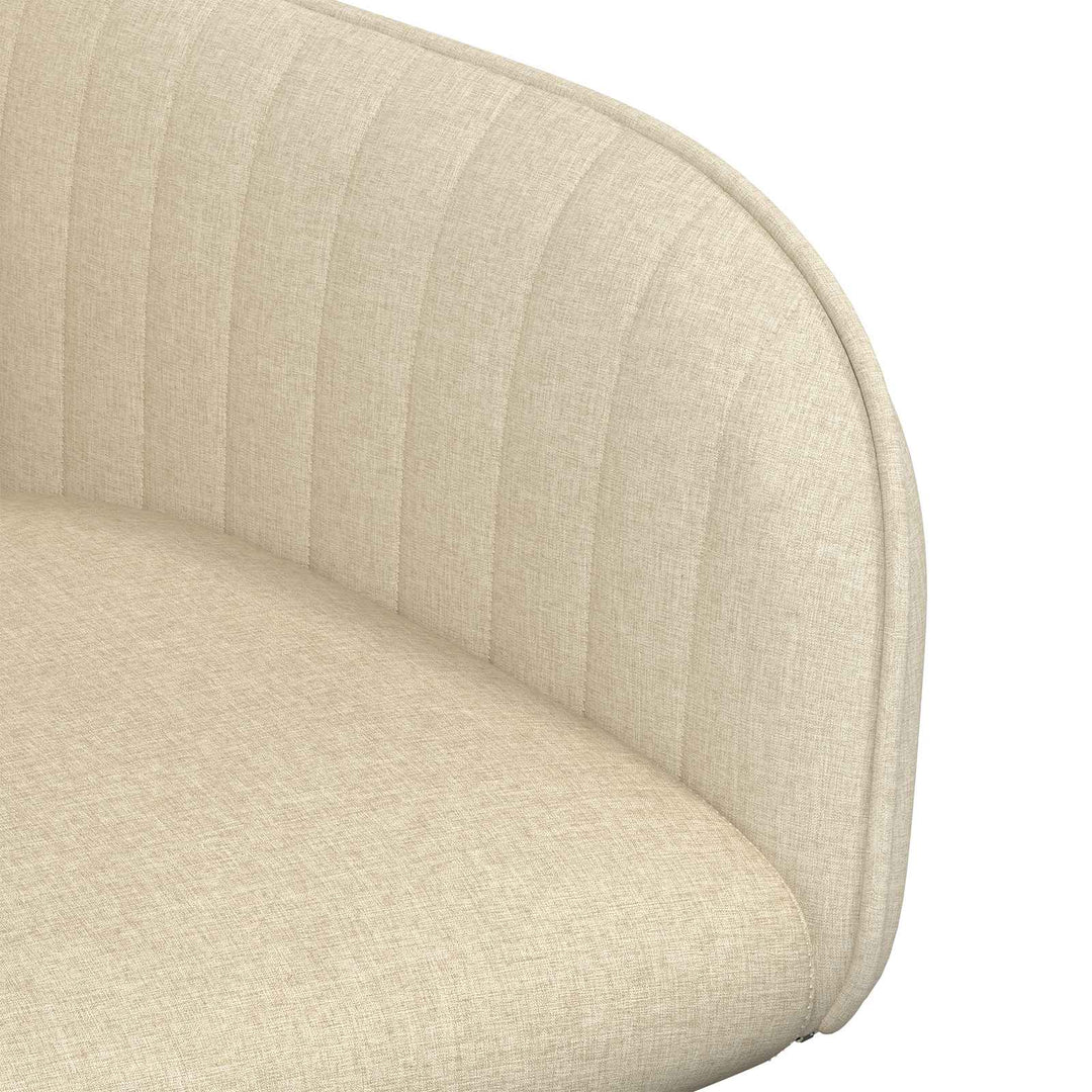 Spisestole 6 stk. Stof Cremefarvet 56,5 x 50 x 87,5 cm