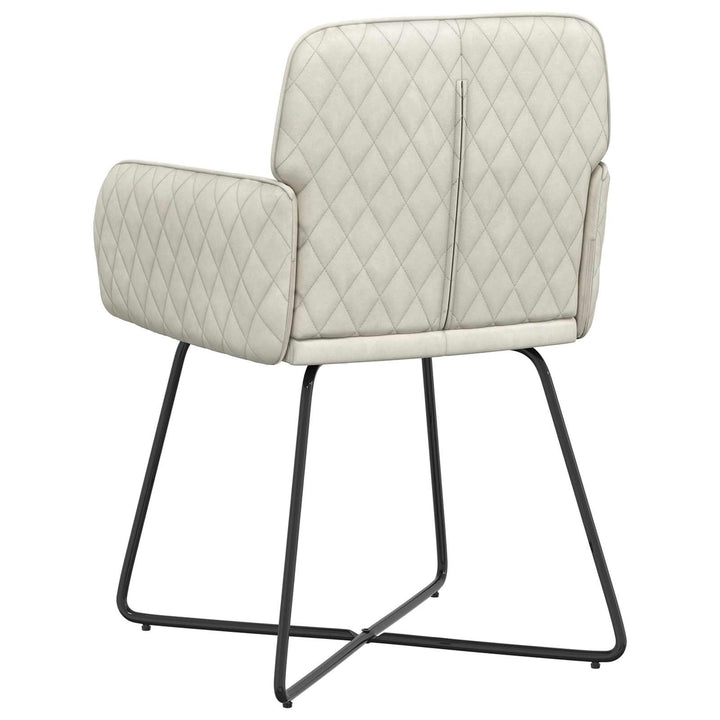 Spisestole 4 stk. Fløjl Cremefarvet 59 x 56,5 x 86 cm