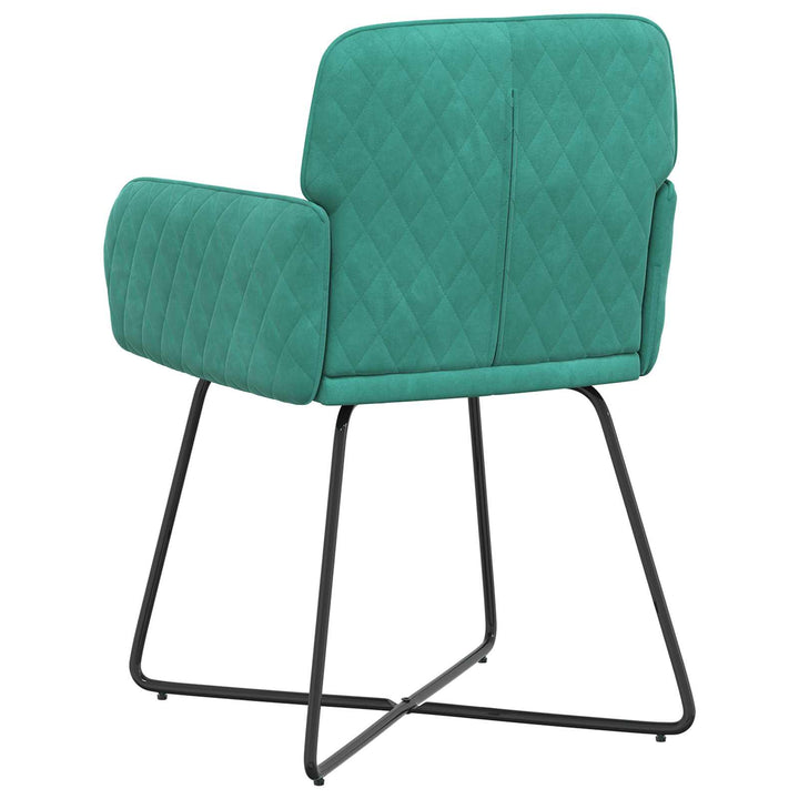 Spisestole 6 pcs Fløjl Turkis 59 x 56,5 x 86 cm