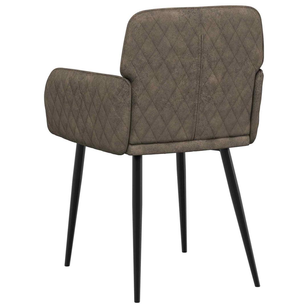 Spisestole 4 stk. Faux Suede Læder Mørkegrå 59 x 56,5 x 85 cm