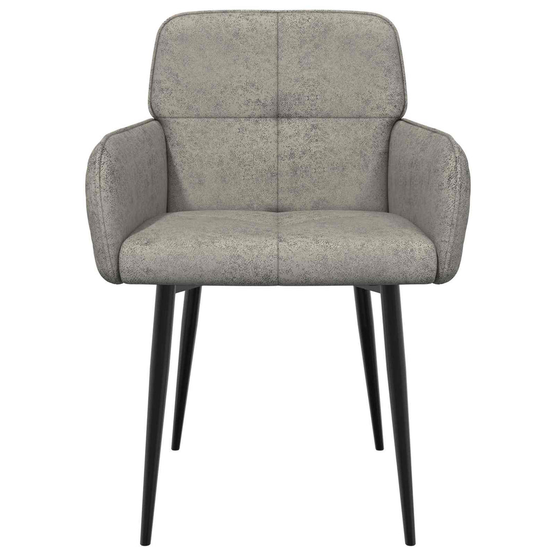 Spisestole 6 stk. Faux Suede Læder Lysegrå 59 x 56,5 x 85 cm