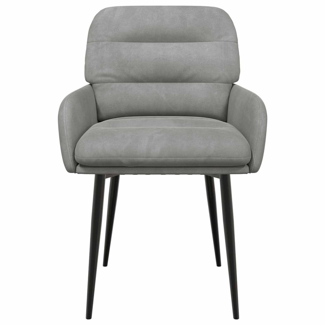 Spisestole 4 stk. Fløjl Lysegrå 59 x 59,5 x 90 cm