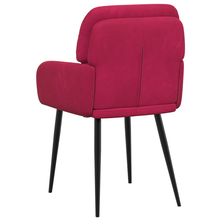 Spisestole 4 stk. Fløjl Vinrød 59 x 59,5 x 90 cm