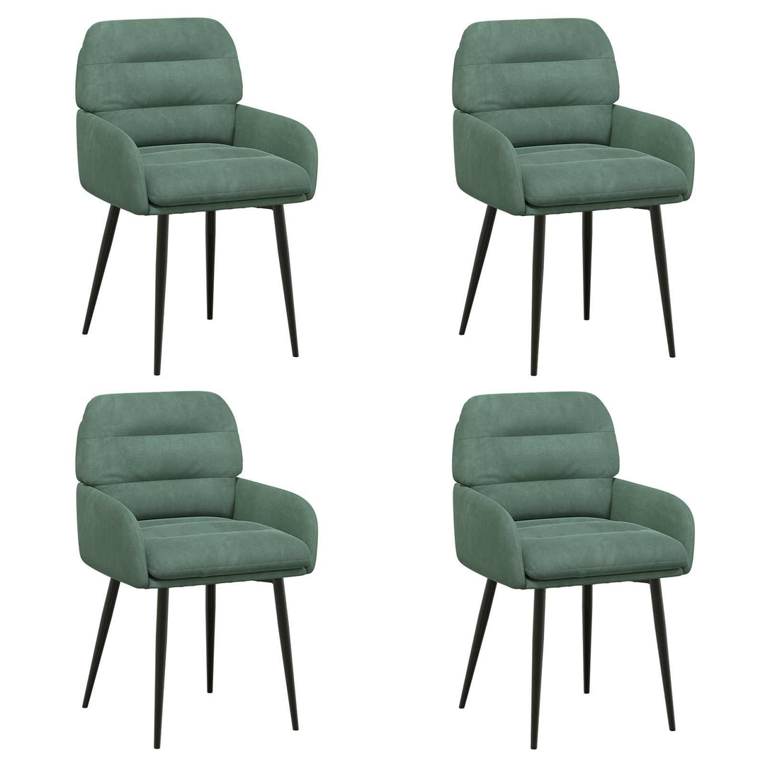 Spisestole 4 pcs Fløjl Havgrøn 59 x 59,5 x 90 cm
