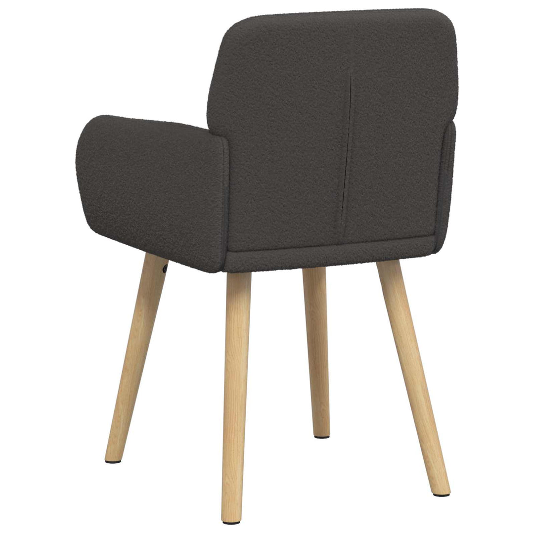 Spisestole 4 stk. Bouclé Mørkegrå 59 x 57 x 85 cm