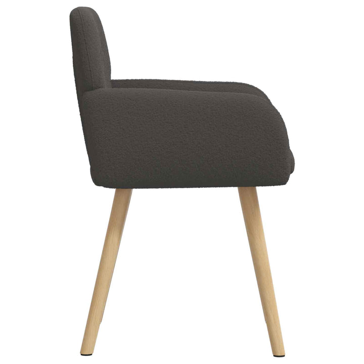 Spisestole 4 stk. Bouclé Mørkegrå 59 x 57 x 85 cm
